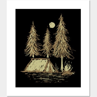 Camping Posters and Art